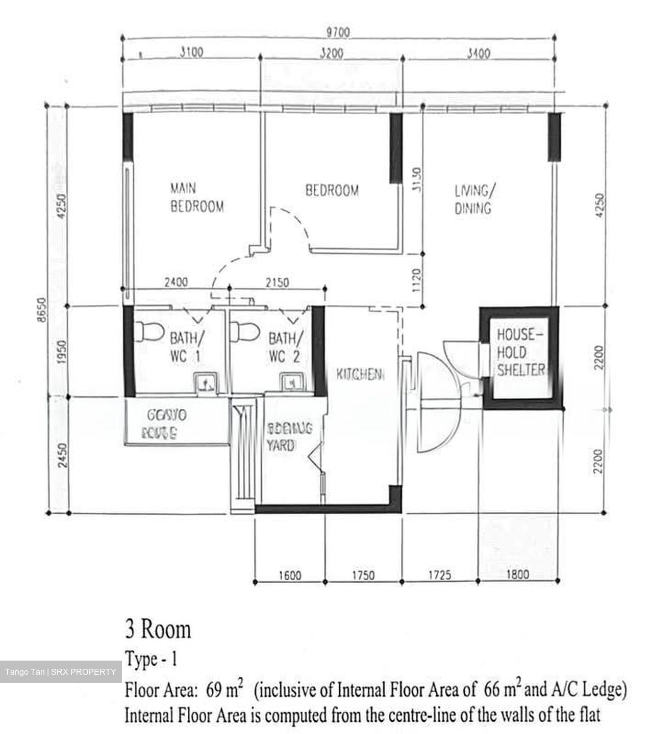 Blk 613A Tampines Greenview (Tampines), HDB 3 Rooms #573577281